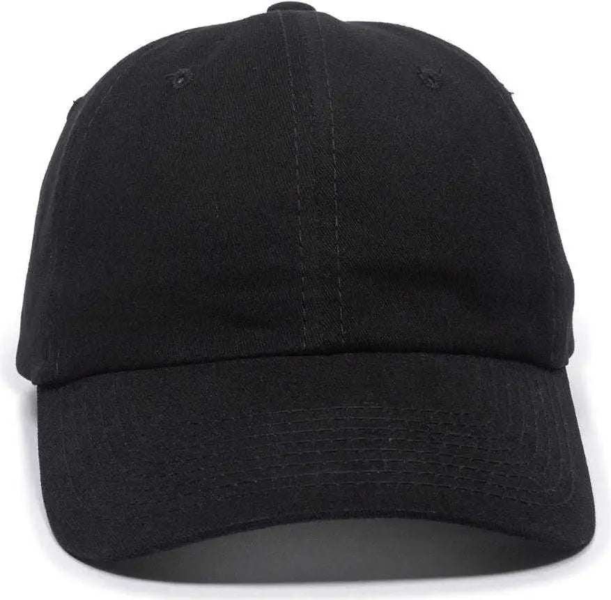 OC Sports BCT-662 Adjustable Cap - Black - Black / 6 7/8’’ - 7 1/2’’