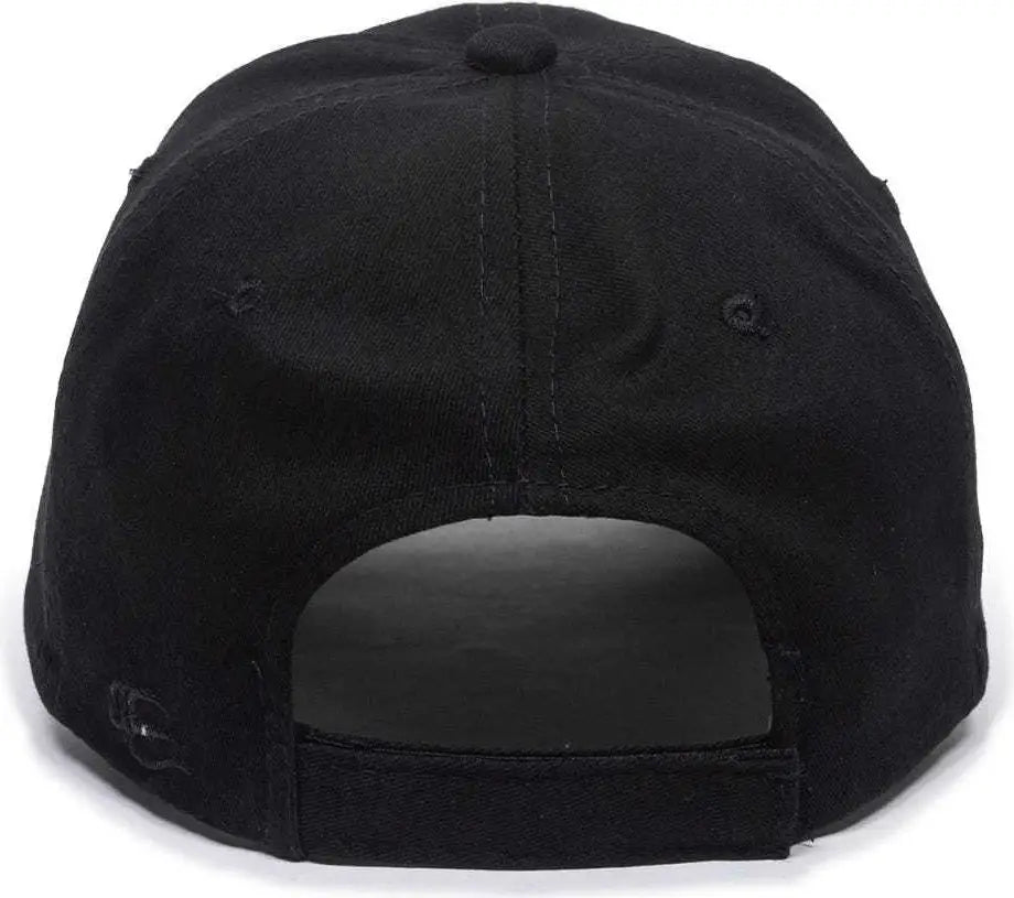 OC Sports BCT-662 Adjustable Cap - Black - Black / 6 7/8’’ - 7 1/2’’