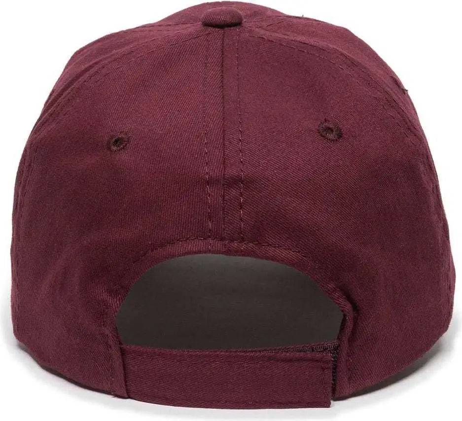 OC Sports BCT-662 Adjustable Cap - Burgundy - Maroon / 6 7/8’’ - 7 1/2’’