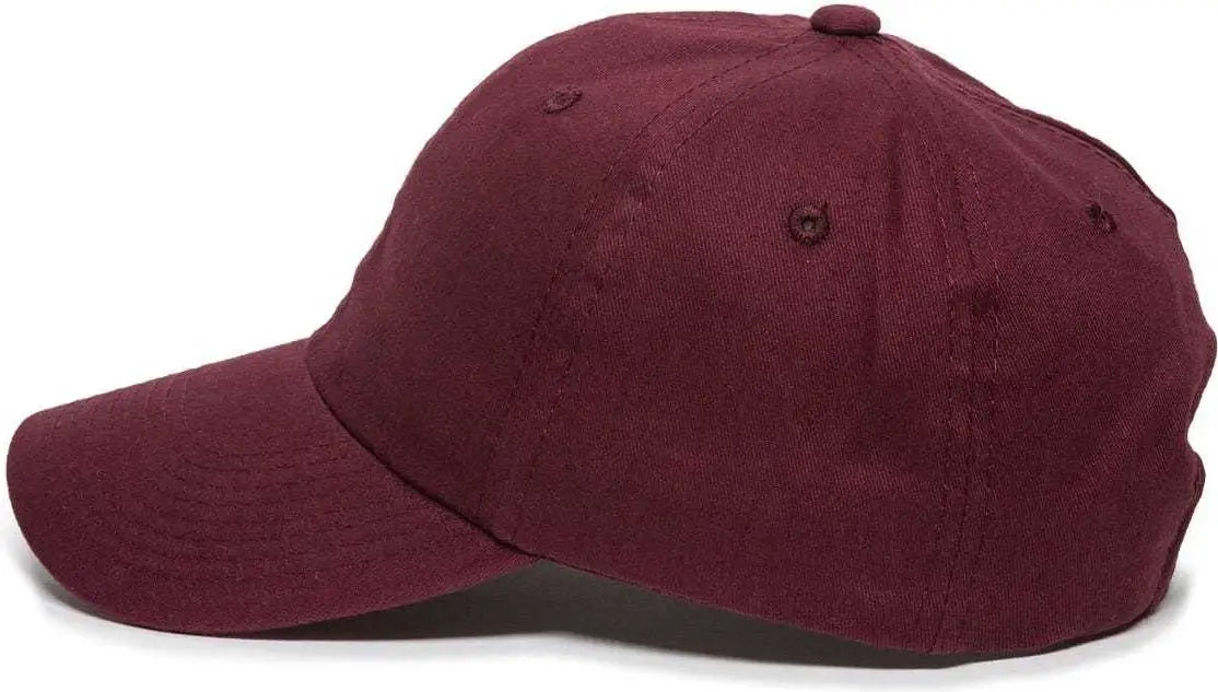 OC Sports BCT-662 Adjustable Cap - Burgundy - Maroon / 6 7/8’’ - 7 1/2’’