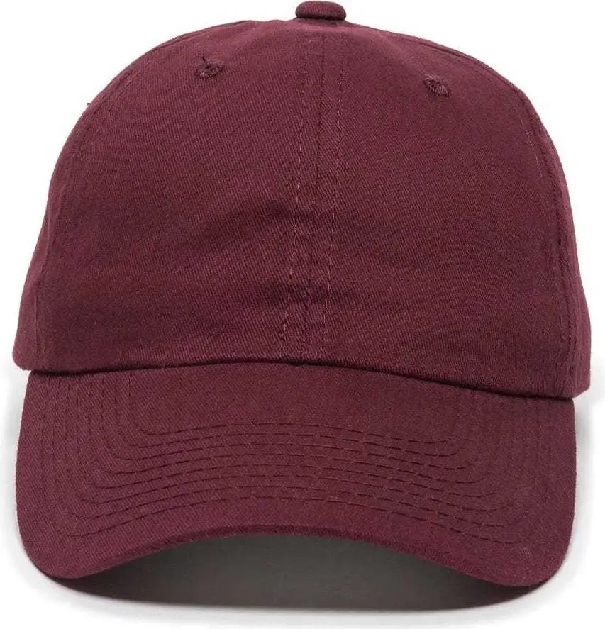 OC Sports BCT-662 Adjustable Cap - Burgundy - Maroon / 6 7/8’’ - 7 1/2’’