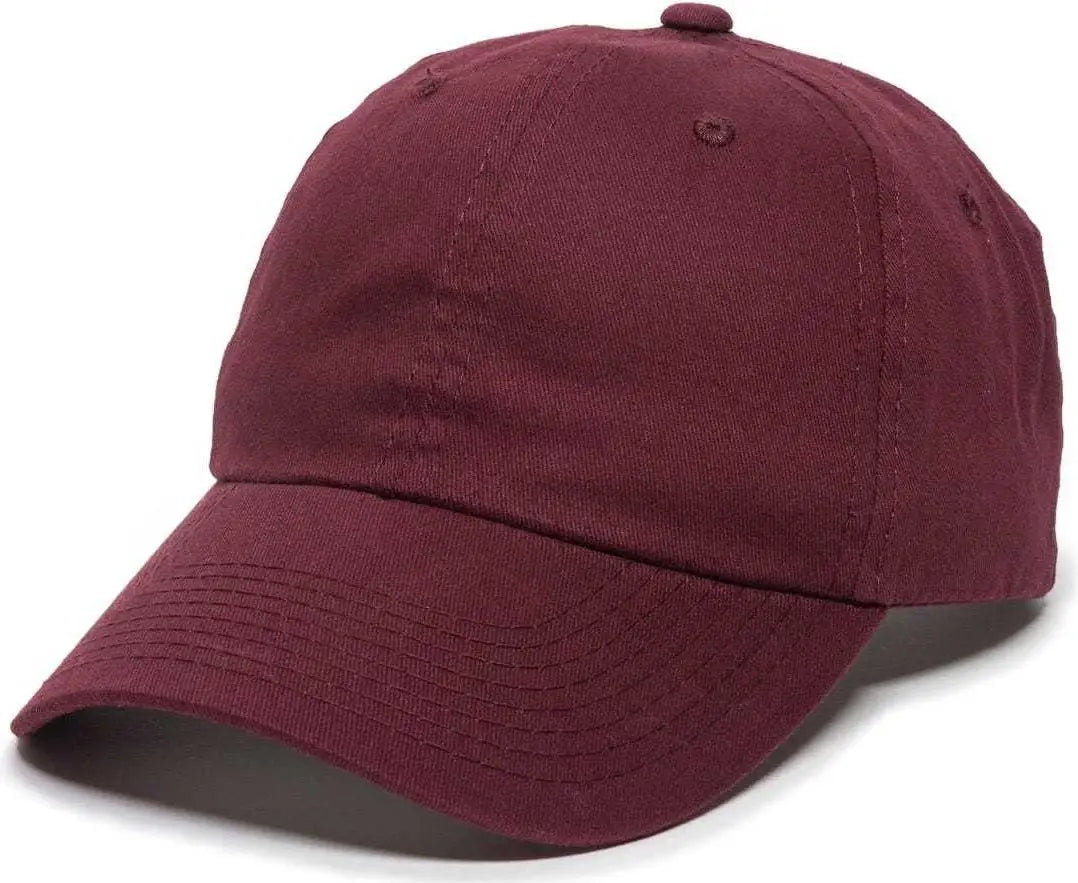 OC Sports BCT-662 Adjustable Cap - Burgundy - Maroon / 6 7/8’’ - 7 1/2’’