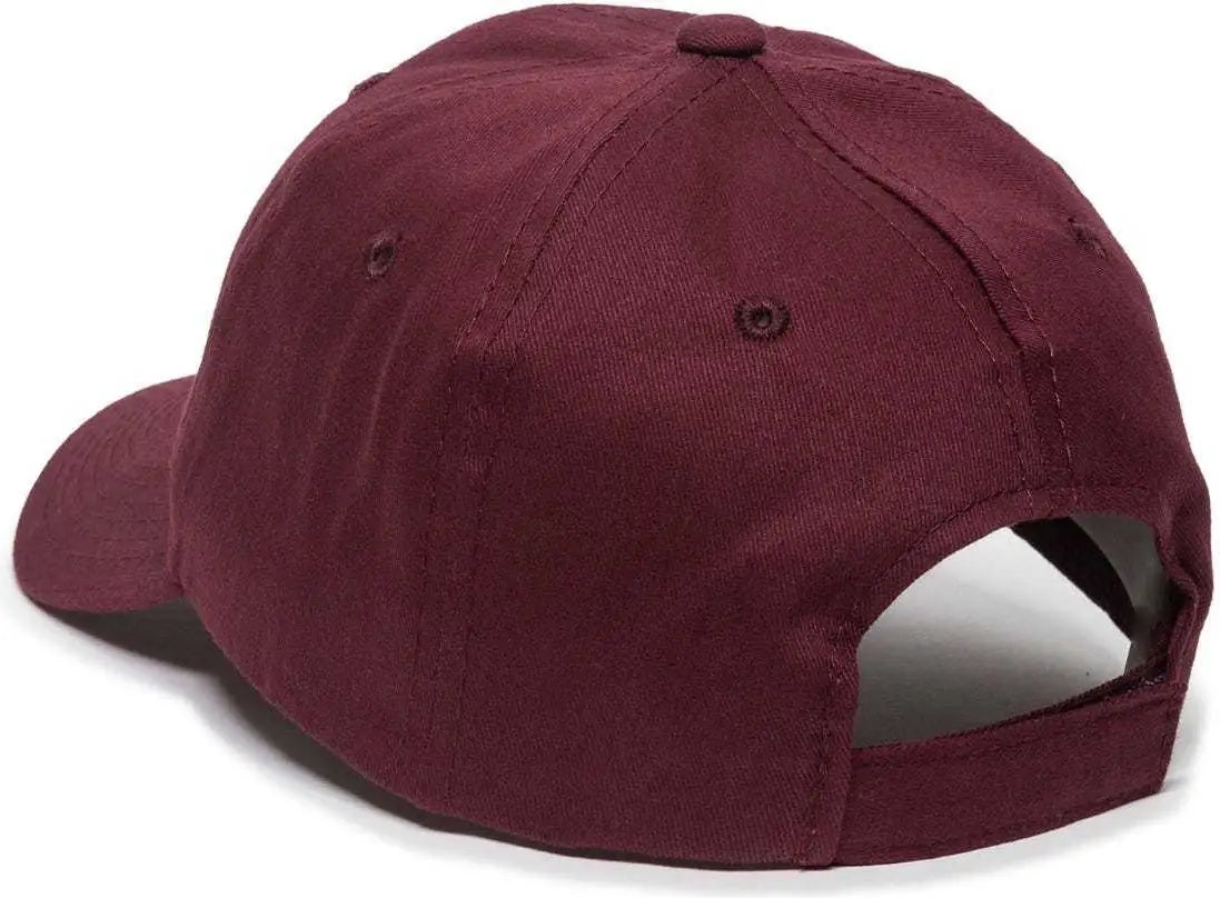 OC Sports BCT-662 Adjustable Cap - Burgundy - Maroon / 6 7/8’’ - 7 1/2’’