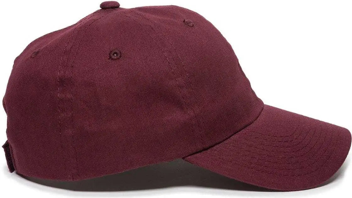OC Sports BCT-662 Adjustable Cap - Burgundy - Maroon / 6 7/8’’ - 7 1/2’’