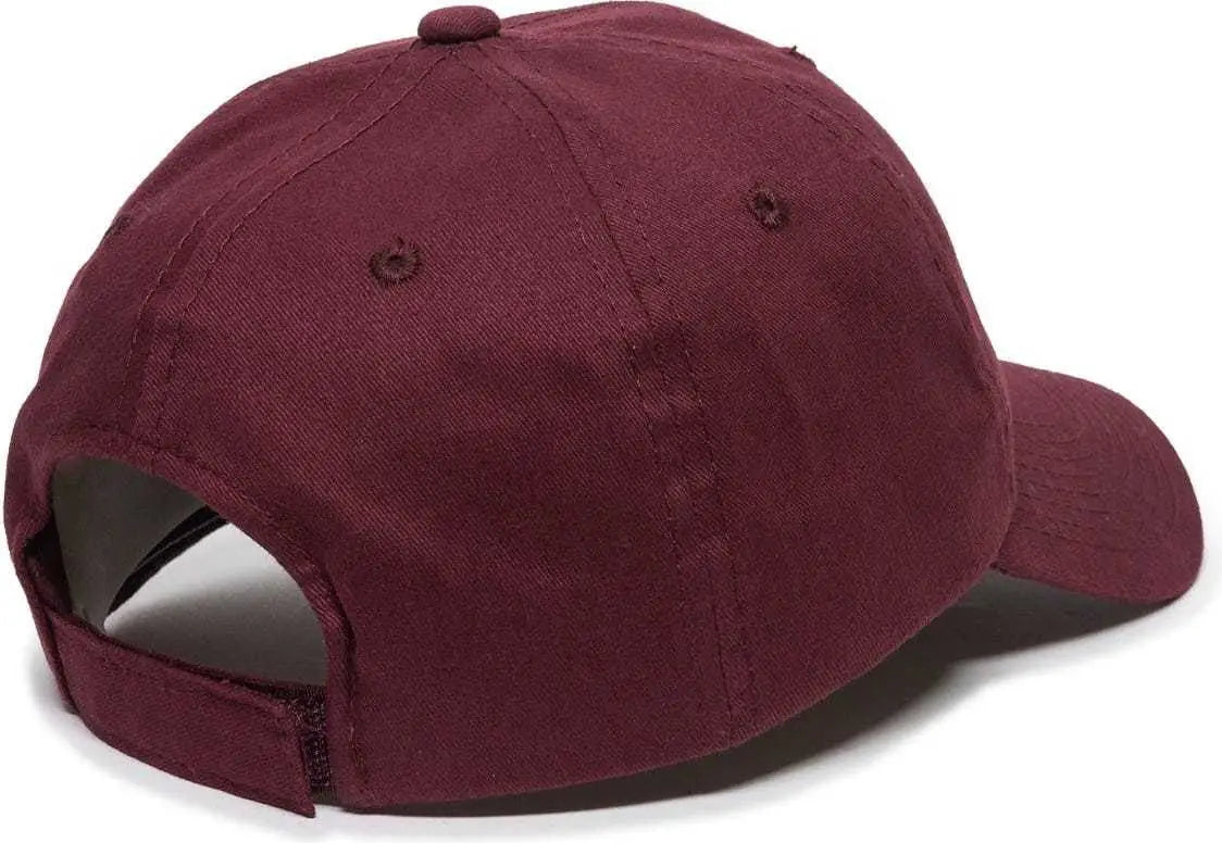 OC Sports BCT-662 Adjustable Cap - Burgundy - Maroon / 6 7/8’’ - 7 1/2’’