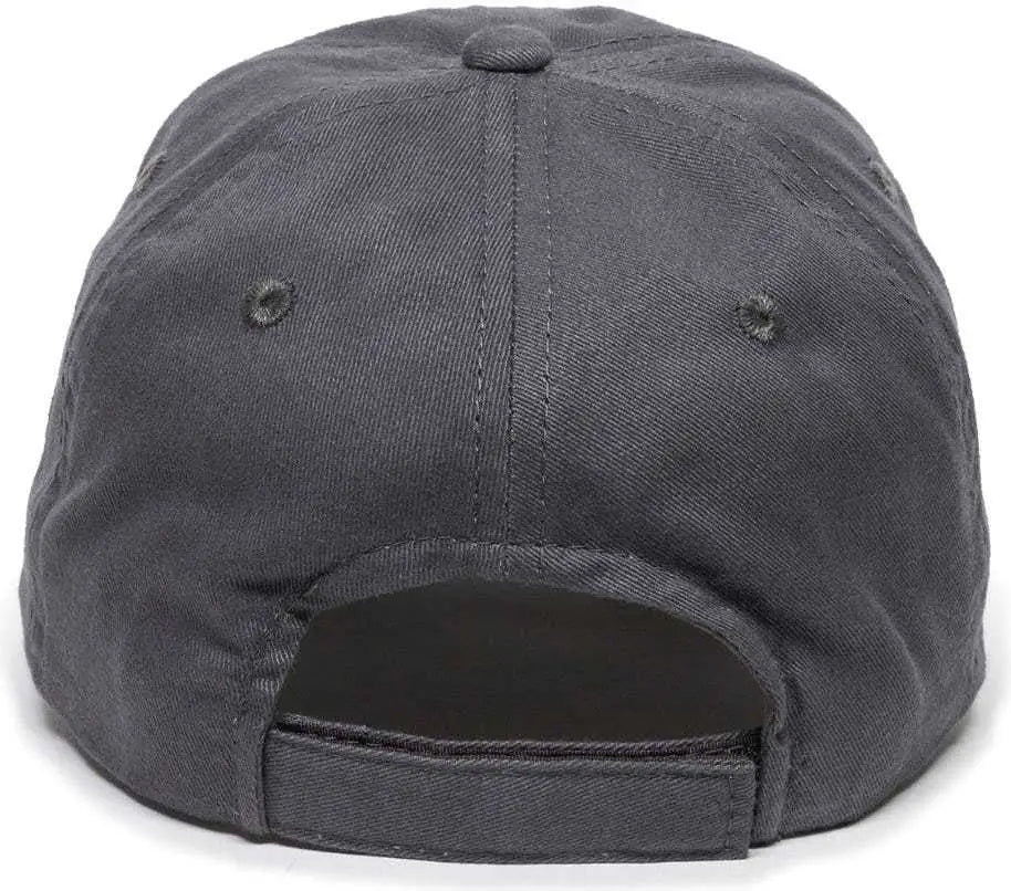 OC Sports BCT-662 Adjustable Cap - Charcoal - Dark Gray / 6 7/8’’ - 7 1/2’’