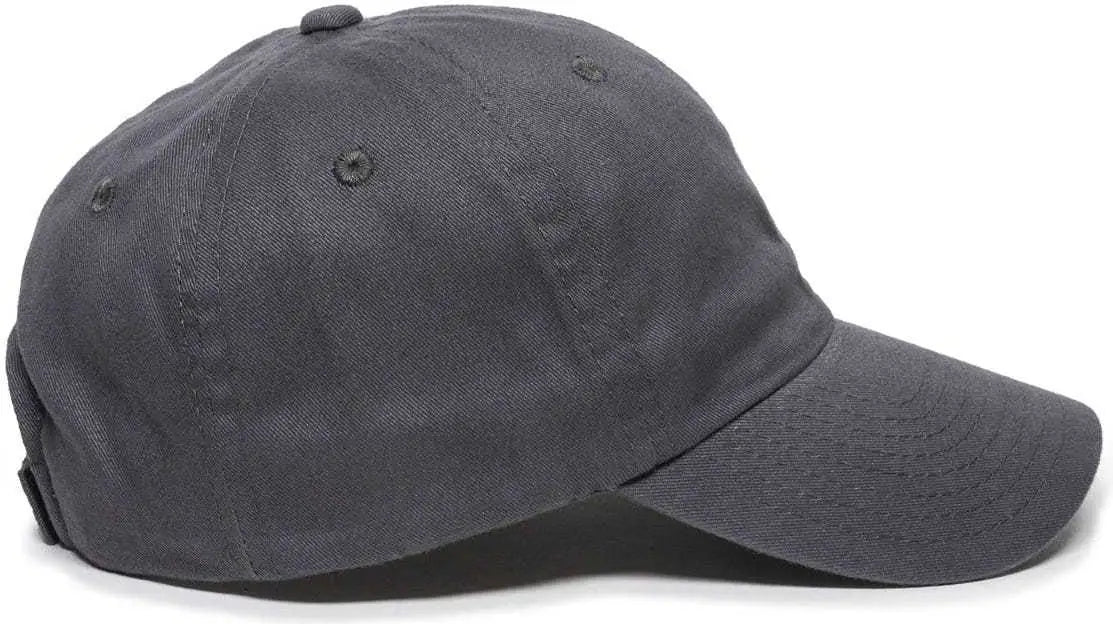 OC Sports BCT-662 Adjustable Cap - Charcoal - Dark Gray / 6 7/8’’ - 7 1/2’’