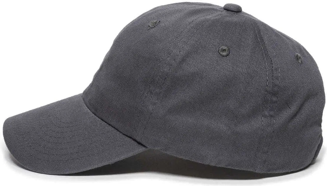 OC Sports BCT-662 Adjustable Cap - Charcoal - Dark Gray / 6 7/8’’ - 7 1/2’’