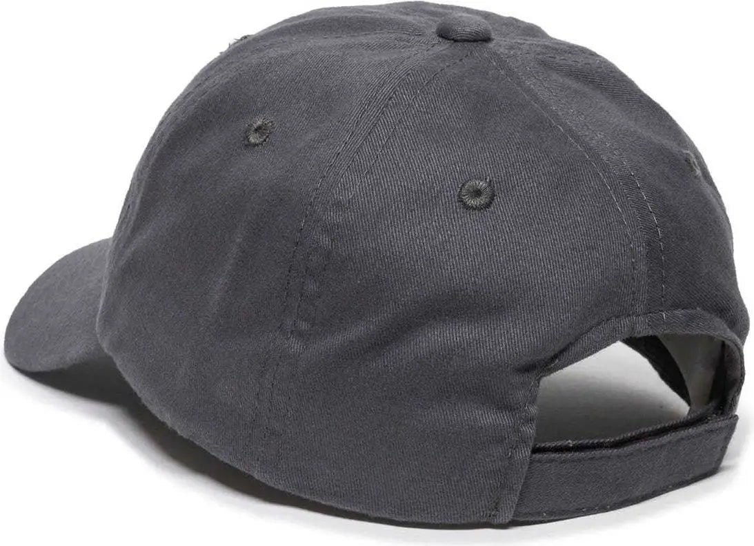 OC Sports BCT-662 Adjustable Cap - Charcoal - Dark Gray / 6 7/8’’ - 7 1/2’’