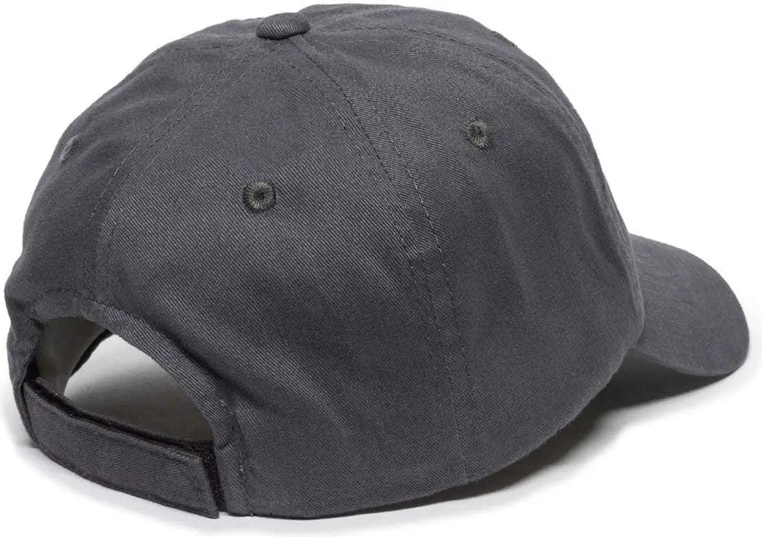 OC Sports BCT-662 Adjustable Cap - Charcoal - Dark Gray / 6 7/8’’ - 7 1/2’’