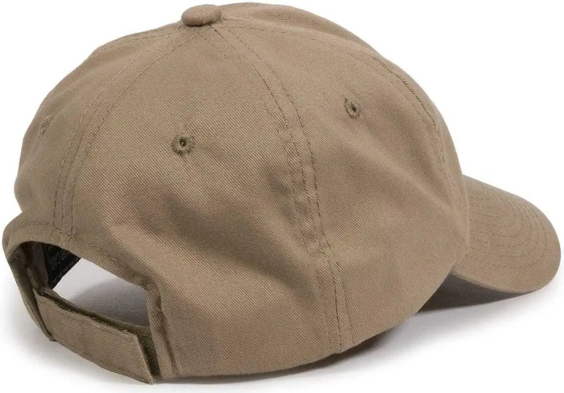 OC Sports BCT-662 Adjustable Cap - Khaki - Khaki / 6 7/8’’ - 7 1/2’’