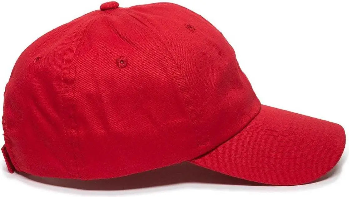 OC Sports BCT-662 Adjustable Cap - Red - Red / 6 7/8’’ - 7 1/2’’