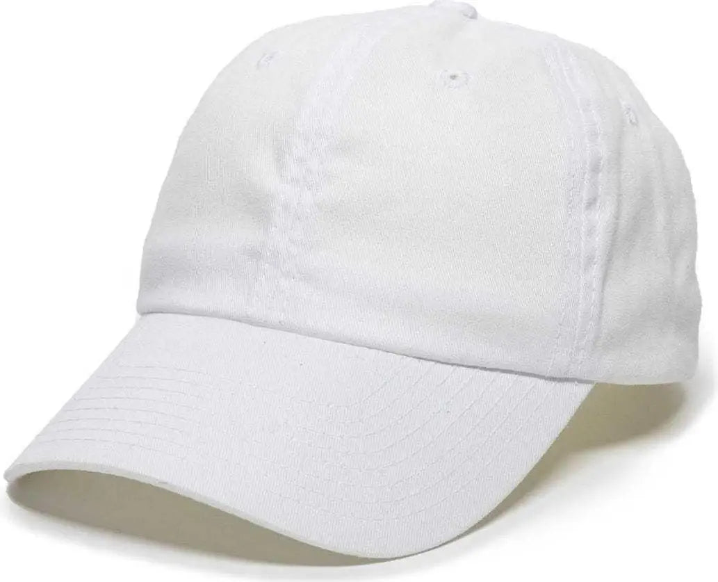 OC Sports BCT-662 Adjustable Cap - White - White / 6 7/8’’ - 7 1/2’’