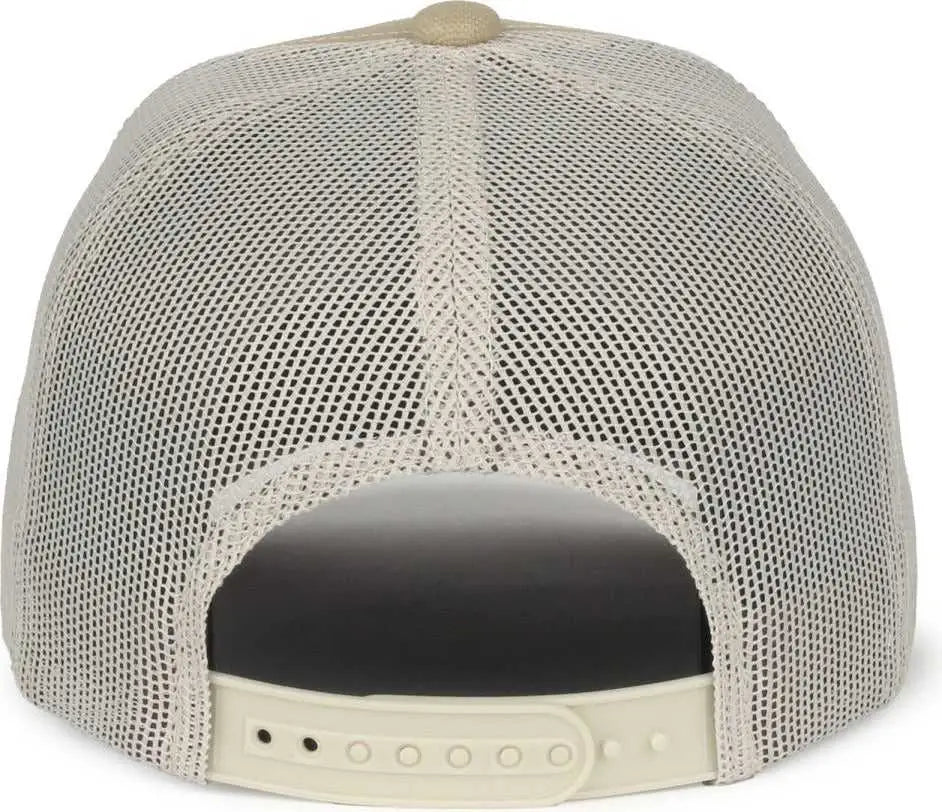OC Sports BEACH01 Oasis Patch Cap - Khaki Putty - Khaki Light Gray / 6 7/8’’ - 7 1/2’’