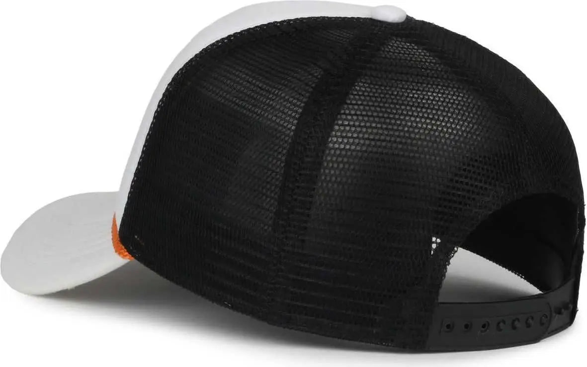OC Sports BEACHBILLY3 Beachbilly Caps - White Black - Black / OSFM