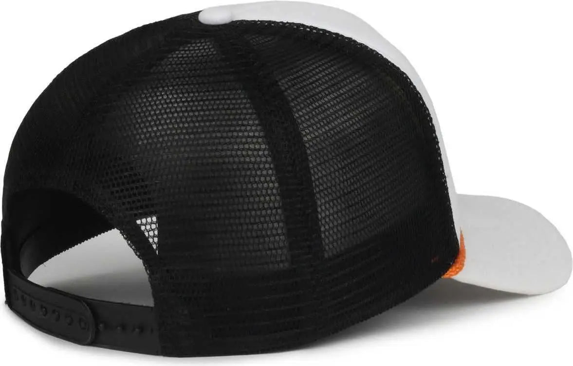OC Sports BEACHBILLY3 Beachbilly Caps - White Black - Black / OSFM