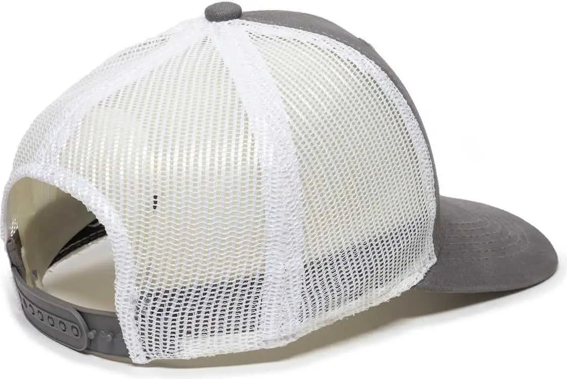 OC Sports BEER-024 Pabst Caps - Dark Gray White - Dark Gray White / 6 7/8’’ - 7 1/2’’