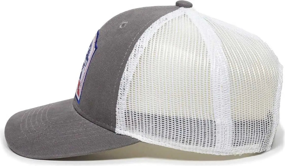 OC Sports BEER-024 Pabst Caps - Dark Gray White - Dark Gray White / 6 7/8’’ - 7 1/2’’