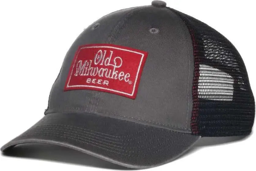 OC Sports BEER-028 Pabst Caps - Gray Black - Black / OSFM