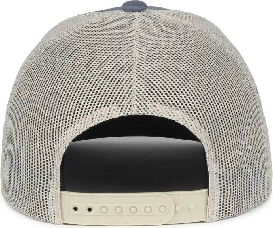 OC Sports BEER-030 Pabst Caps - Sea Blue Putty - Navy Light Gray / 6 7/8’’ - 7 1/2’’