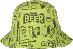 OC Sports BEER-031 Pabst Bucket Hat - Lime - Lime / 6 7/8’’ - 7 1/2’’
