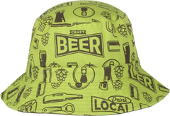 OC Sports BEER-031 Pabst Bucket Hat - Lime - Lime / 6 7/8’’ - 7 1/2’’