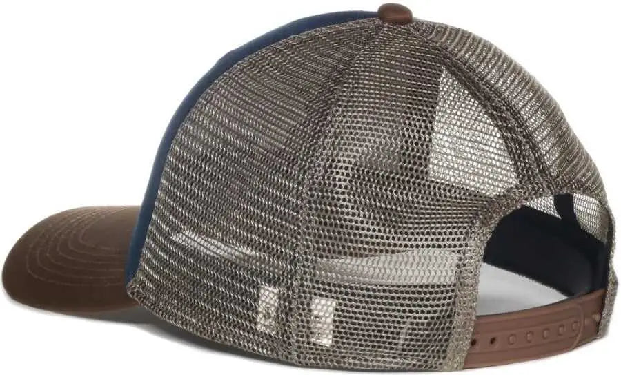 OC Sports BISON01 Slight Pre-Curved Cap - Navy Khaki - Navy Khaki / 6 7/8’’ - 7 1/2’’