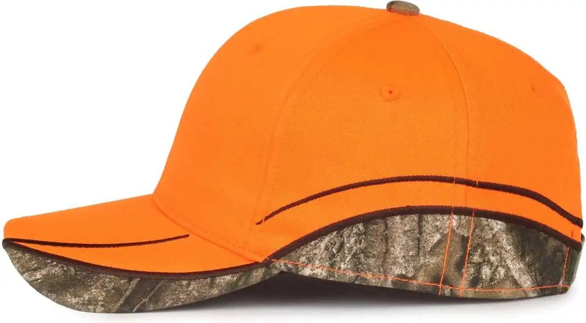 OC Sports BLZ-615 Adjustable Cap that is Easily Visible - Blaze Realtree APX - Realtree / OSFM