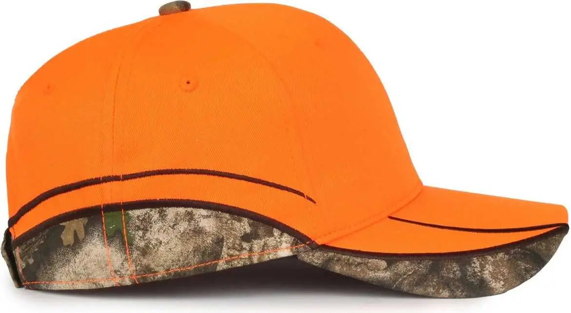 OC Sports BLZ-615 Adjustable Cap that is Easily Visible - Blaze Realtree APX - Realtree / OSFM