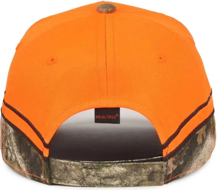 OC Sports BLZ-615 Adjustable Cap that is Easily Visible - Blaze Realtree APX - Realtree / OSFM
