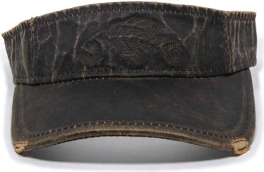 OC Sports BON-009 Visor - Dark Brown - Brown / 6 7/8’’ - 7 1/2’’