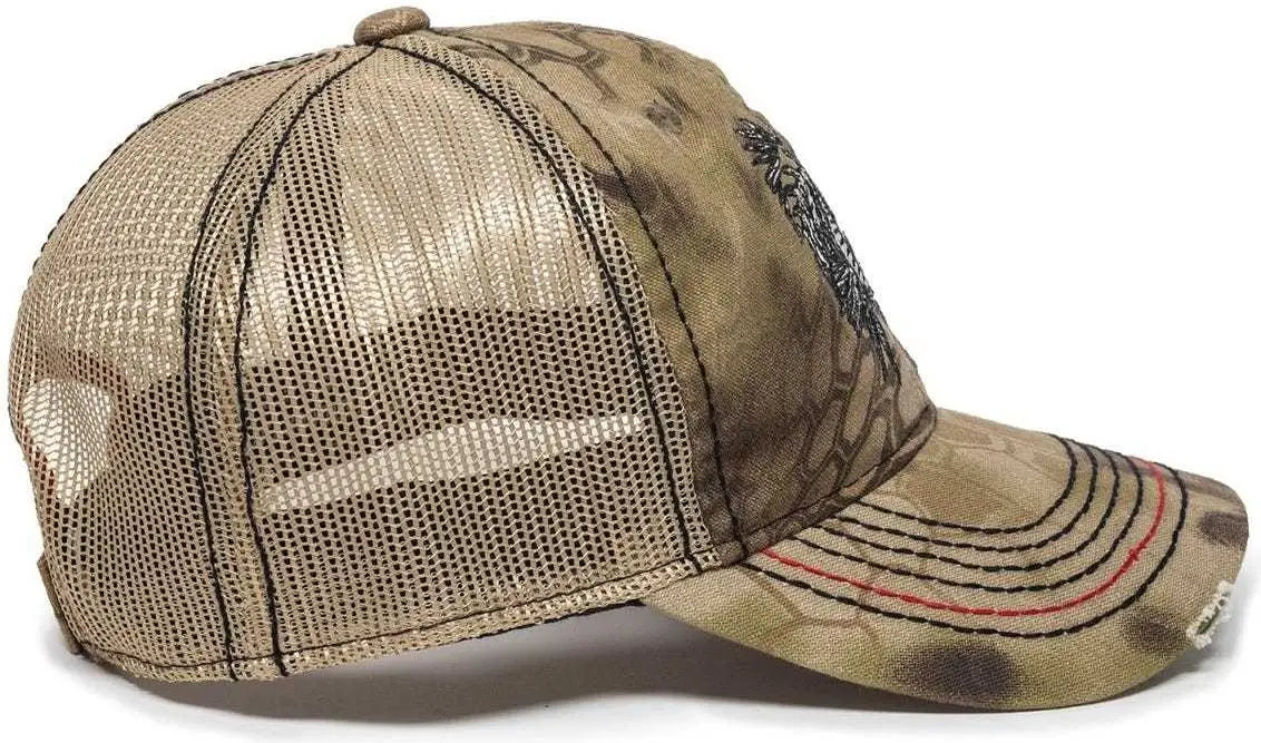 OC Sports BON-013 Fishing Adjustable Cap - Kryptek Highlander Tan - Kryptek Highlander Tan / 6 7/8’’ - 7 1/2’’