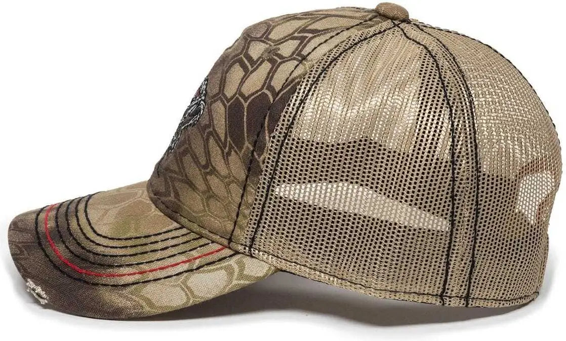 OC Sports BON-013 Fishing Adjustable Cap - Kryptek Highlander Tan - Kryptek Highlander Tan / 6 7/8’’ - 7 1/2’’