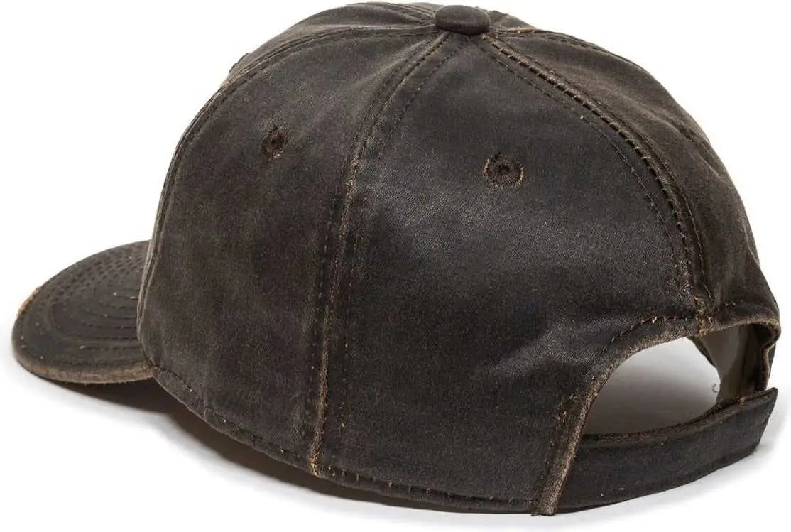 OC Sports BON-017 Fishing Adjustable Cap - Dark Brown - Brown / 6 7/8’’ - 7 1/2’’