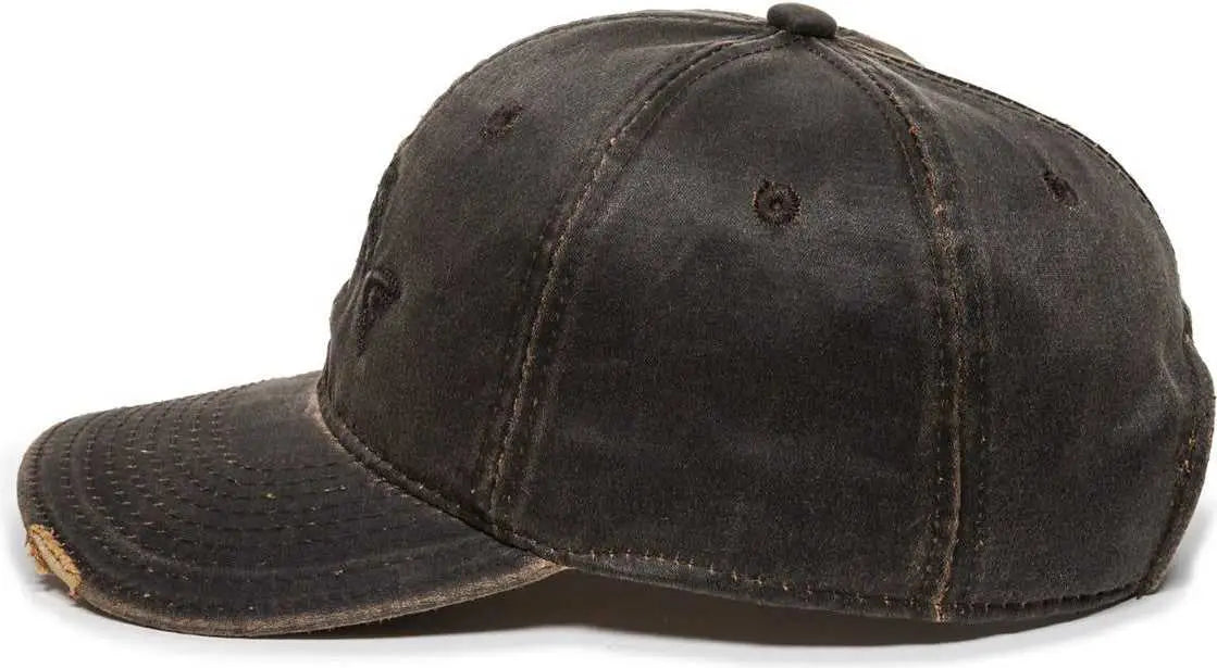 OC Sports BON-017 Fishing Adjustable Cap - Dark Brown - Brown / 6 7/8’’ - 7 1/2’’