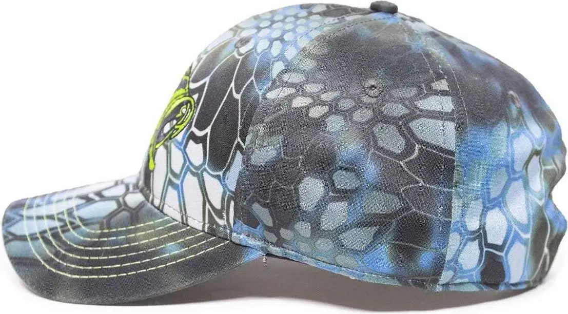 OC Sports BON-020 Fishing Adjustable Cap - Kryptek Neptune - Kryptek Neptune / 6 7/8’’ - 7 1/2’’