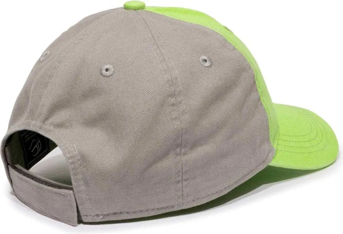 OC Sports BTW-100 Adjustable Ladies Fit Cap - Lime Graphite - Lime Dark Gray / 6 7/8’’ - 7 1/2’’
