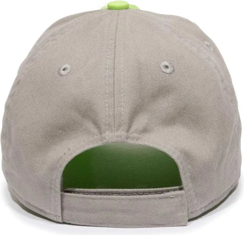 OC Sports BTW-100 Adjustable Ladies Fit Cap - Lime Graphite - Lime Dark Gray / 6 7/8’’ - 7 1/2’’