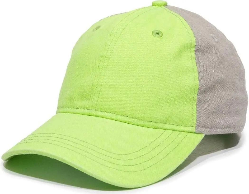 OC Sports BTW-100 Adjustable Ladies Fit Cap - Lime Graphite - Lime Dark Gray / 6 7/8’’ - 7 1/2’’