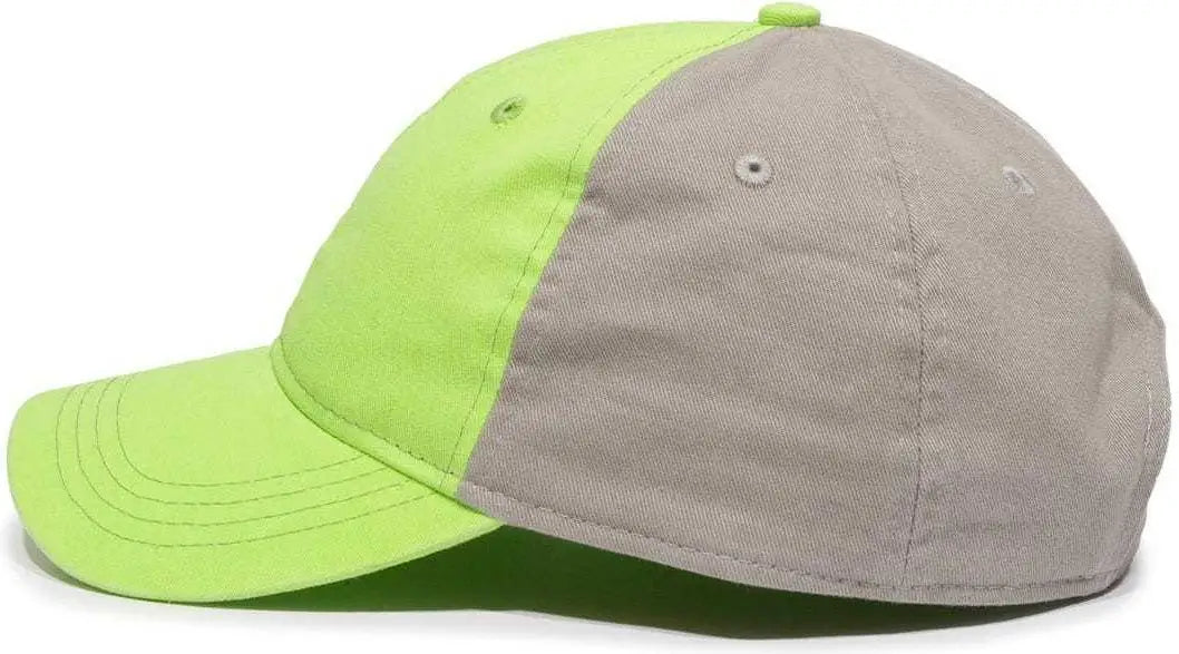 OC Sports BTW-100 Adjustable Ladies Fit Cap - Lime Graphite - Lime Dark Gray / 6 7/8’’ - 7 1/2’’