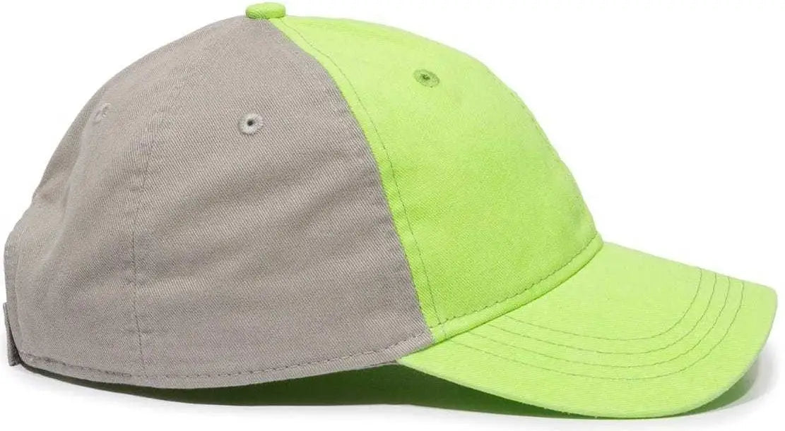 OC Sports BTW-100 Adjustable Ladies Fit Cap - Lime Graphite - Lime Dark Gray / 6 7/8’’ - 7 1/2’’