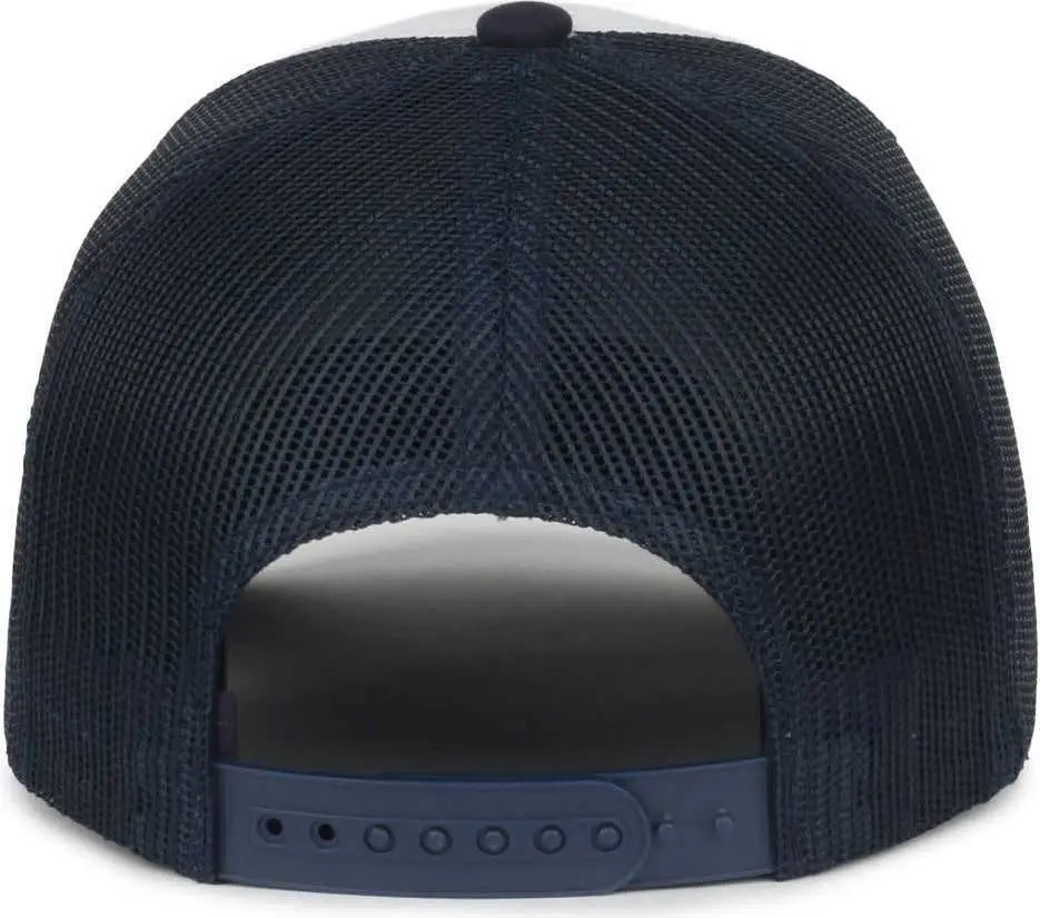 OC Sports BUZZ01 Fisherman Cap - White Navy - White Navy / 6 7/8’’ - 7 1/2’’