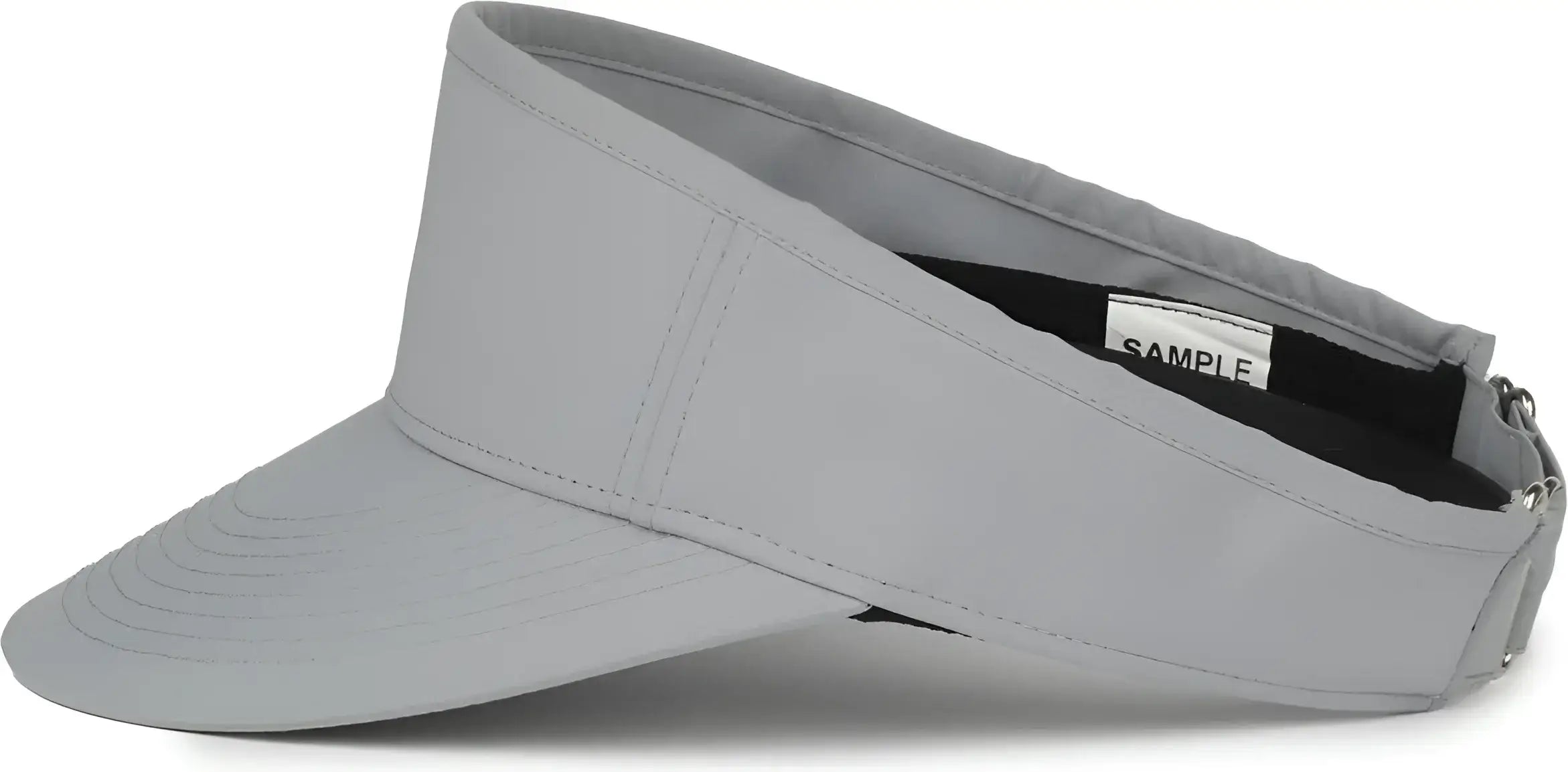 OC Sports BWV-100 High Crown Visor - Light Gray - Gray / OSFM