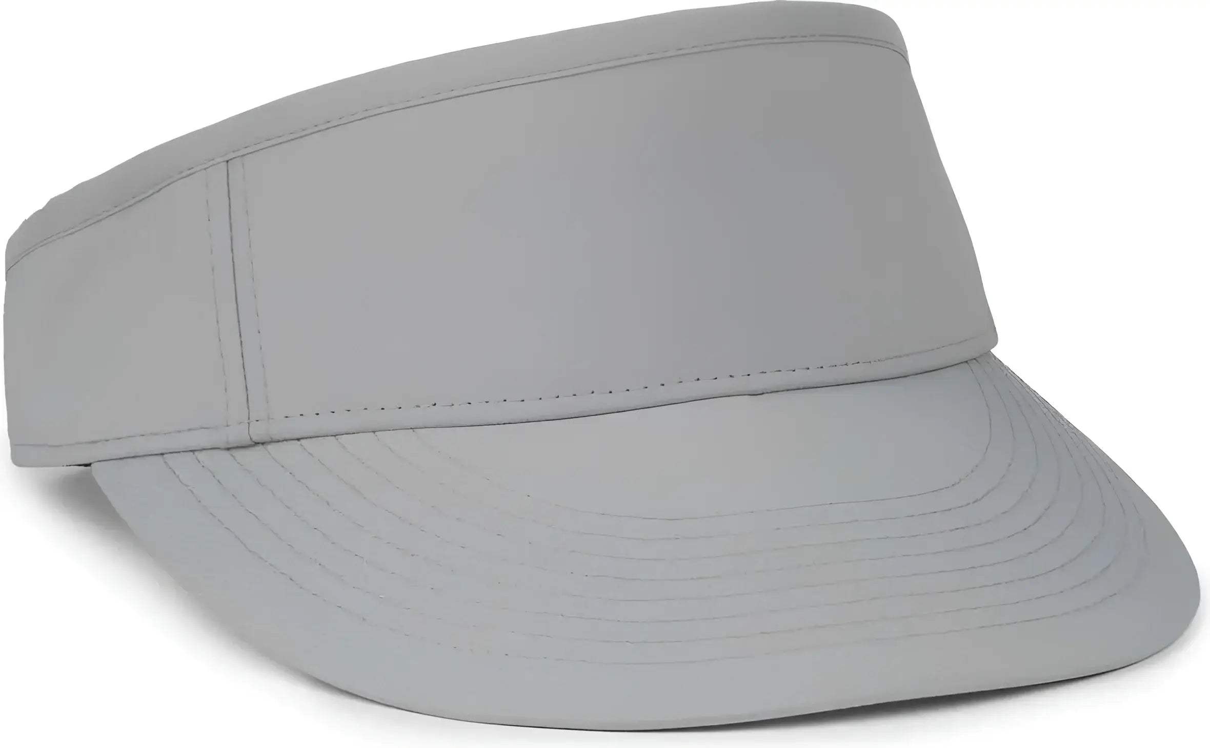 OC Sports BWV-100 High Crown Visor - Light Gray - Gray / OSFM