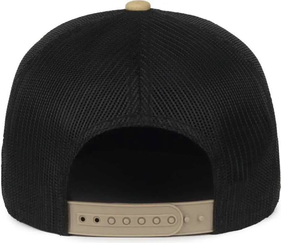 OC Sports CACTUS01 5 Panel Cap - Old Gold Black - Gold Black / 6 7/8’’ - 7 1/2’’