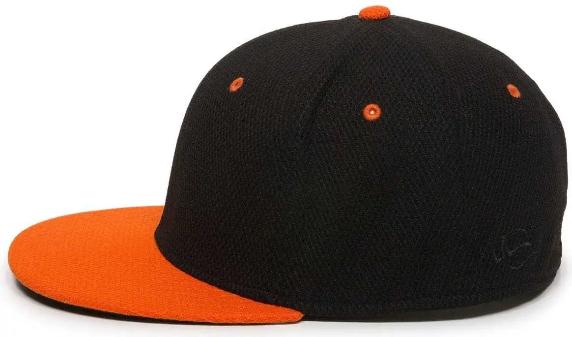 OC Sports CAGE25 Flexible Fitting Cap - Black Orange