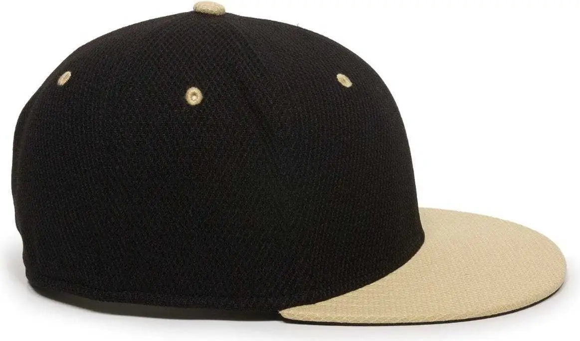 OC Sports CAGE25 Flexible Fitting Cap - Black Vegas Gold