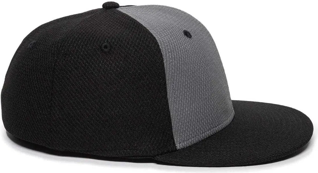 OC Sports CAGE25 Flexible Fitting Cap - Graphite Black Black