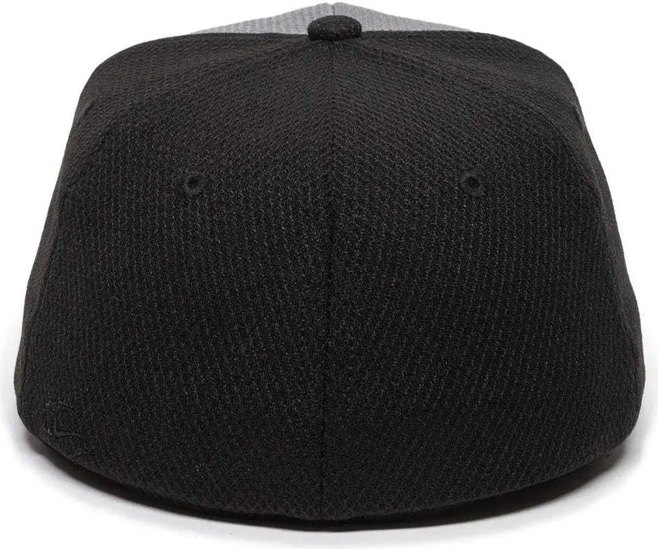 OC Sports CAGE25 Flexible Fitting Cap - Graphite Black Black