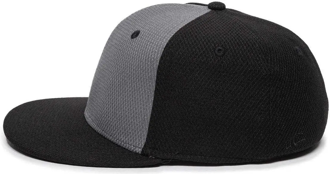 OC Sports CAGE25 Flexible Fitting Cap - Graphite Black Black